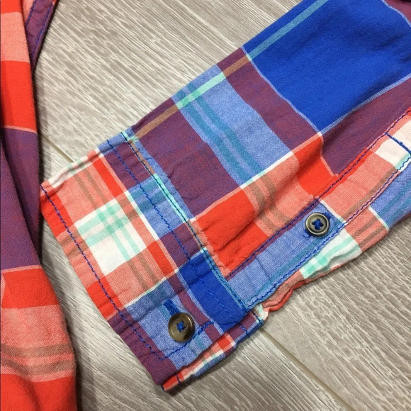 Hollister Button Down Plaid Ling Sleeve Shirt M - Picture 8 of 9